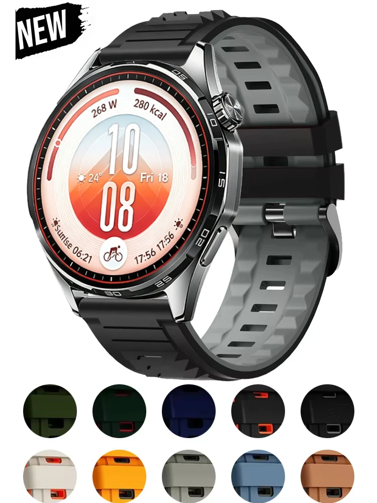 22mm Band For Huawei watch gt 7 Pro6 5 4 46mm Honor SE Strap Replacement Silicone bracelet Huawei watch 6 5 4 46mm Accessories
