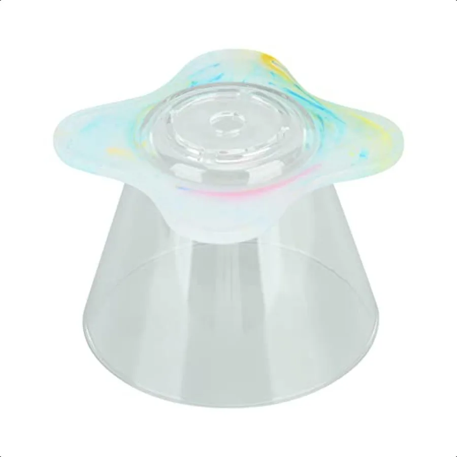 

Pour Over Coffee Dripper 185 Size Clear Resin Coffee Filter Cup with Cup Holder BPA Free Reusable Manual V3 Style Pour Over Bre