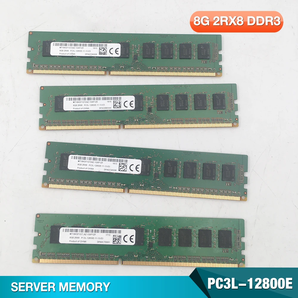 

1PCS 8G 2RX8 PC3L-12800E DDR3 For Micron Server Memory ECC