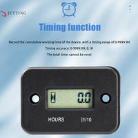 Waterproof Digital Hour Meter LCD Display Portable Engine Gauge Hour Meter For Motorcycle Boat Engines Instruments Counter