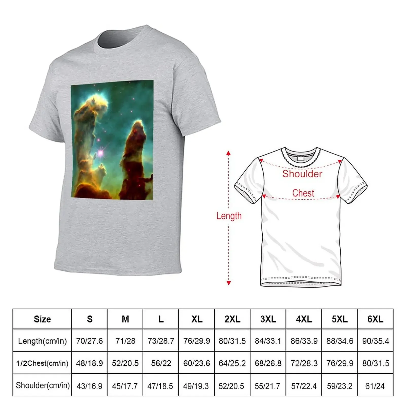 Pillars of Creation Hubble T-Shirt blanks sweat mens graphic t-shirts big and tall