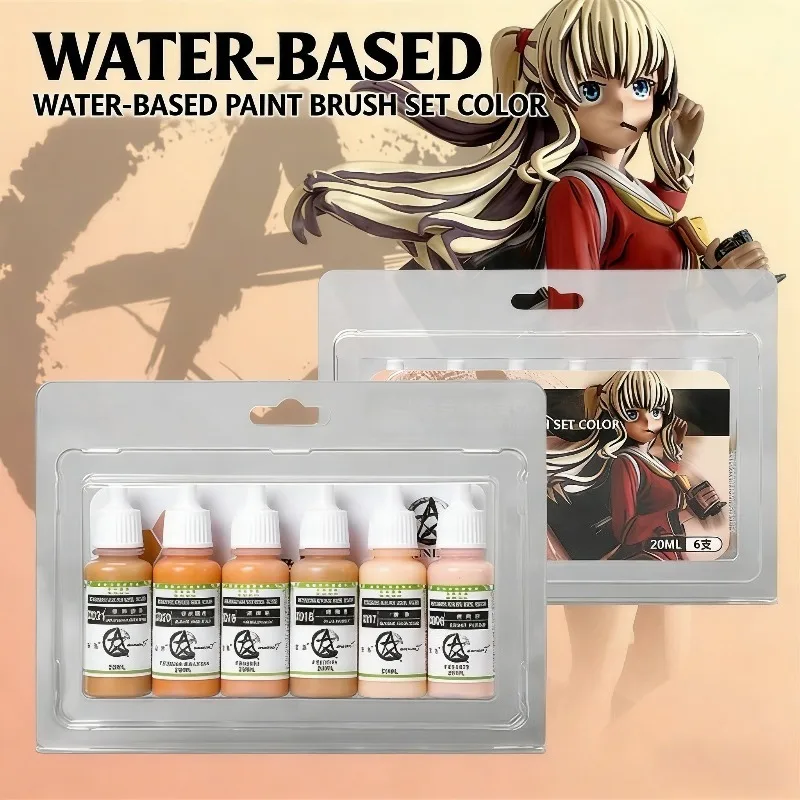 

Набор акриловых красок SUNIN7 на водной основе, 20 мл, 6 цветов, для росписи фигурок, ручной росписи, DIY-поделок