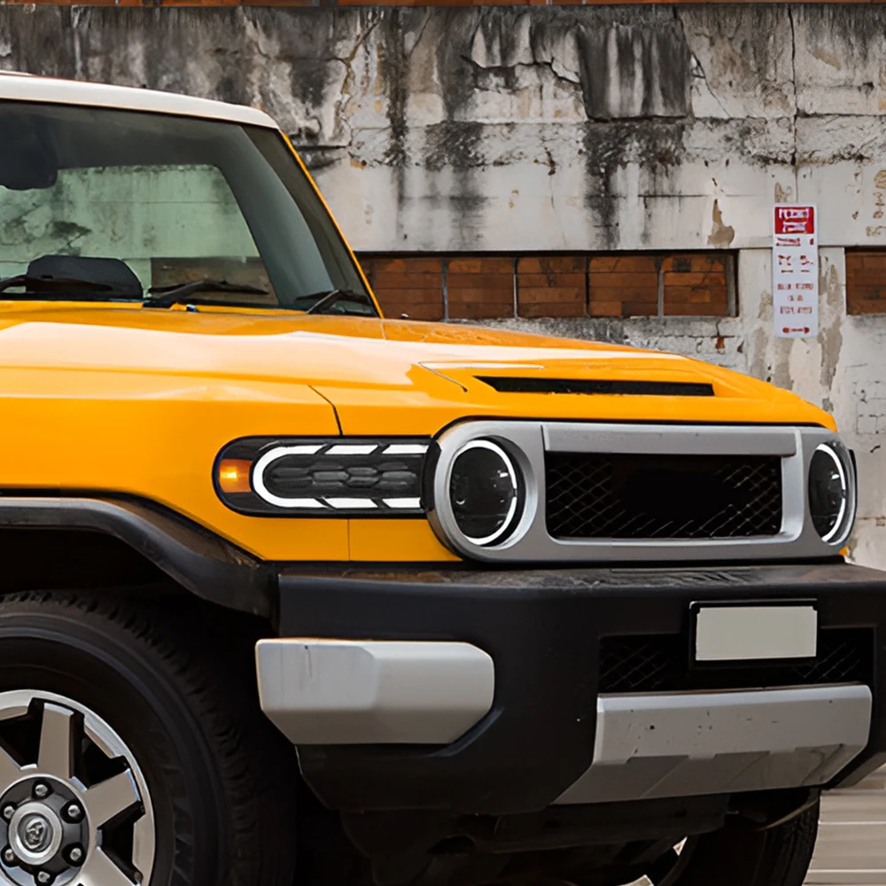 

Модифицированные автомобильные фары в сборе для Toyota FJ Cruiser 2007-2017, светодиодное автоматическое обновление, новый дизайн бифокальных линз, аксессуары для горячих продаж