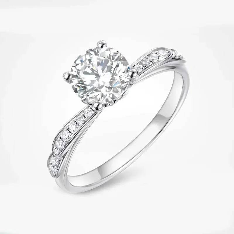 

kailixi Lab Grow diamonds for women feamle 18k gool white ring marriage Diamond ring