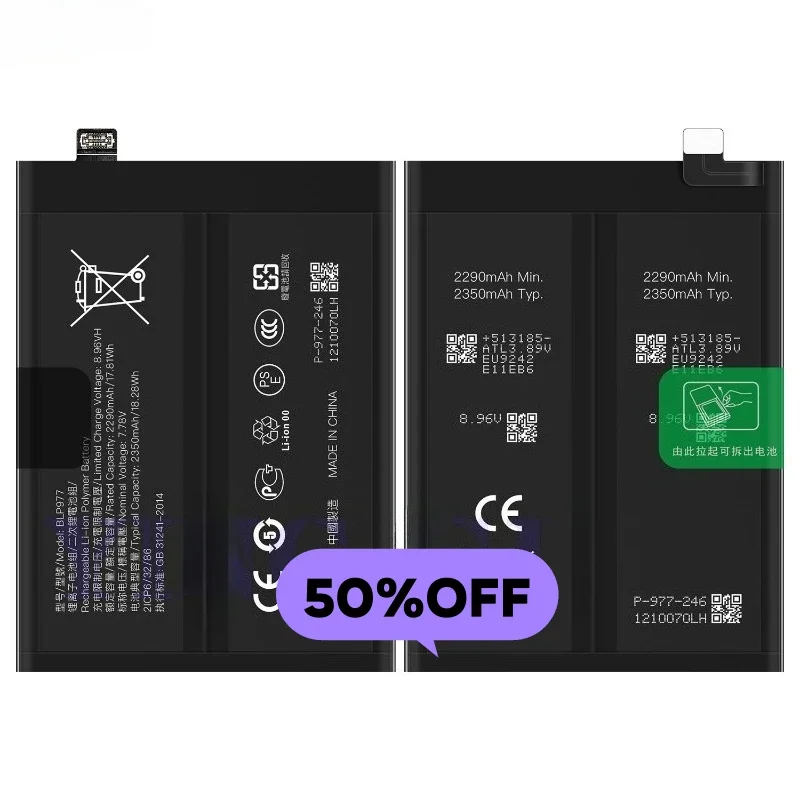 BLP977 for OPPO Reno 9 Pro Plus Mobile Phone Battery High Quality High Capacity  Replacement Bateria Grade A Cell with Tools
