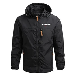 2024 New Men Can Am Team Motorcycles Spring And Autumn Classic Harajuku Hoodie Comfortable Casual Windbreaker Coat