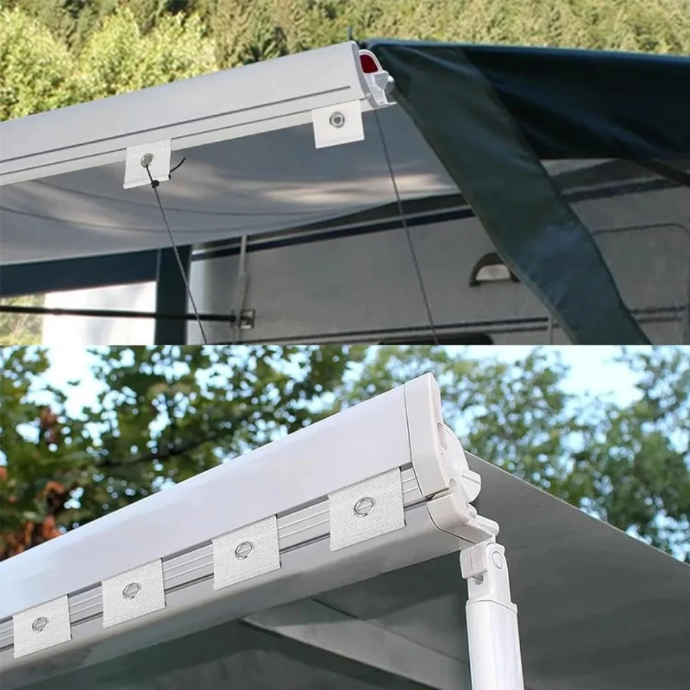 4/6 قطعة دائم S على شكل التخييم المظلة السنانير مقاطع RV خيمة الشماعات ظلة هوك كليب السنانير مقاطع اكسسوارات السيارات