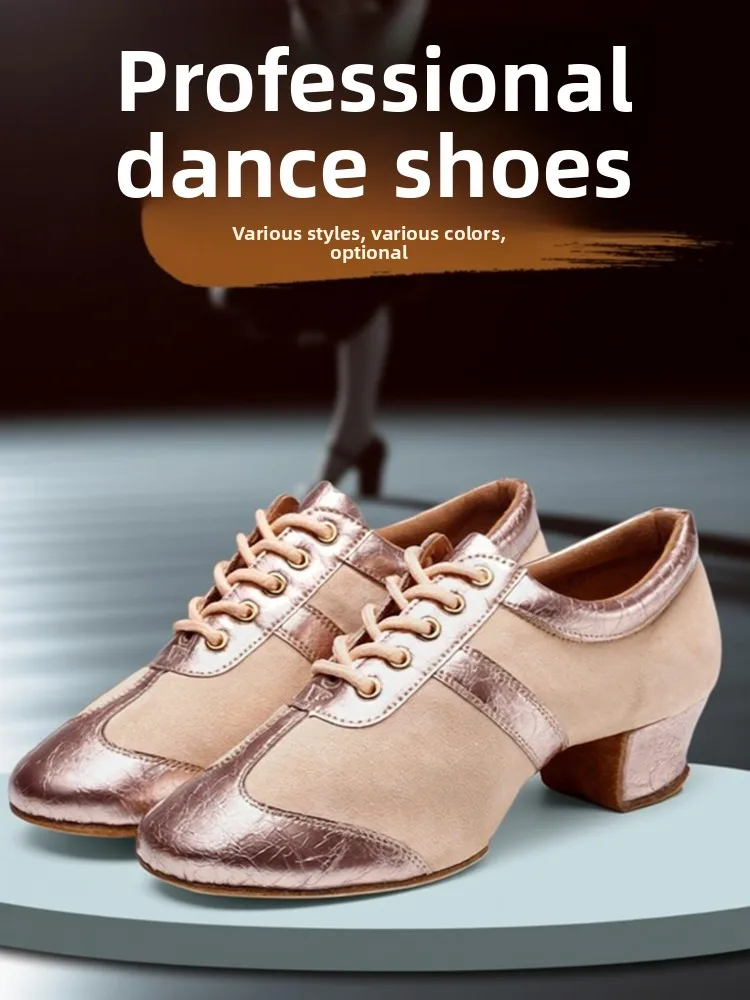 professional-latin-dance-shoes-for-women-soft-bottom-dance-competitions-examining-shoes-round-head-mesh-lace-closure