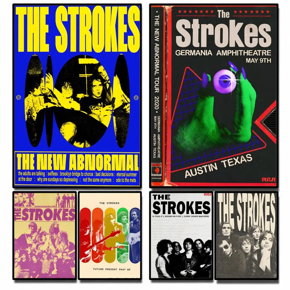 Band The Strokes Poster High-definition poster stickers, suitable for bedroom, living room, home decoration