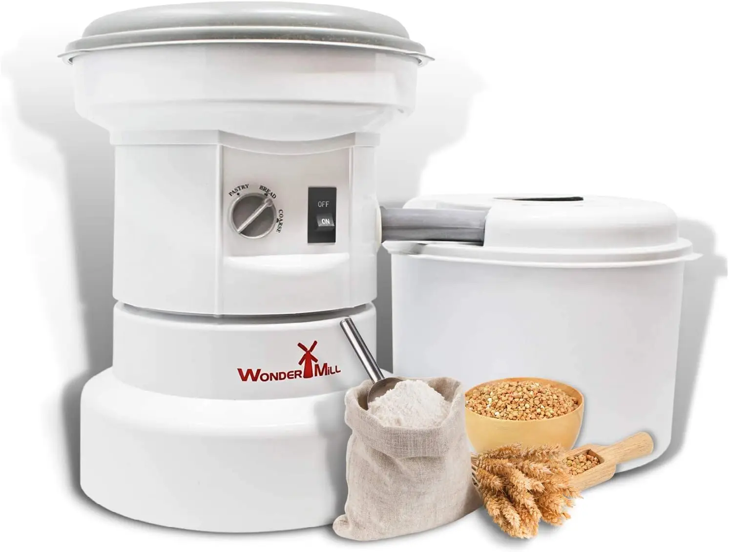 

High Speed Electric Grain Mill Grinder for Healthy Gluten-Free Flours - Grain Grinder Mill, Wheat Grinder, Flour Mill M