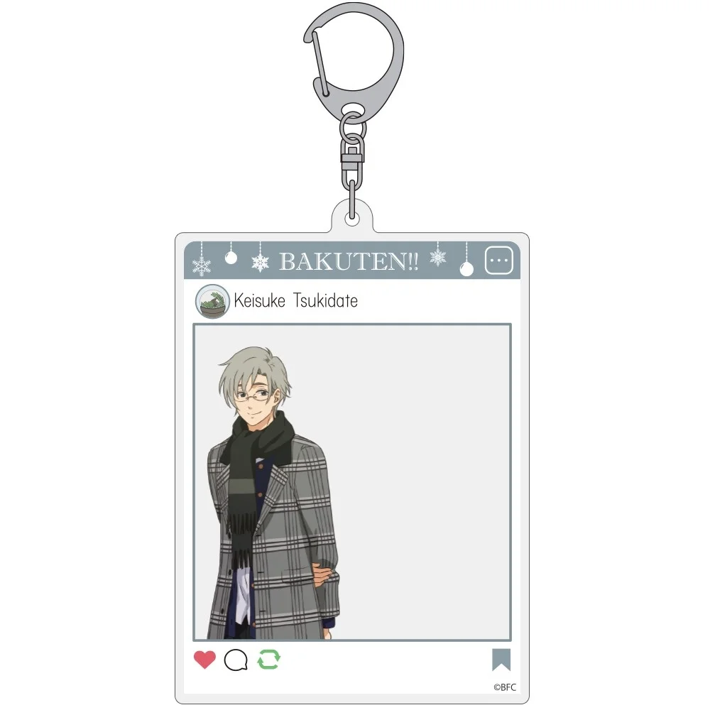 HOT 6cm Anime Bag Acrylic KeyRing Anime Backflip!! Cell Phone Pendant Exquisite Product High Pixel Keychain As A Gift For Fans