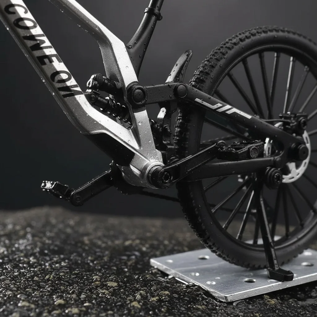 1:8 Maßstab Legierung Mountainbike-Modell Realistisches Getriebe-Spielzeug mit Vorder- und Hinterradfederung für Fahrrad-Enthusiasten – Detail 6
