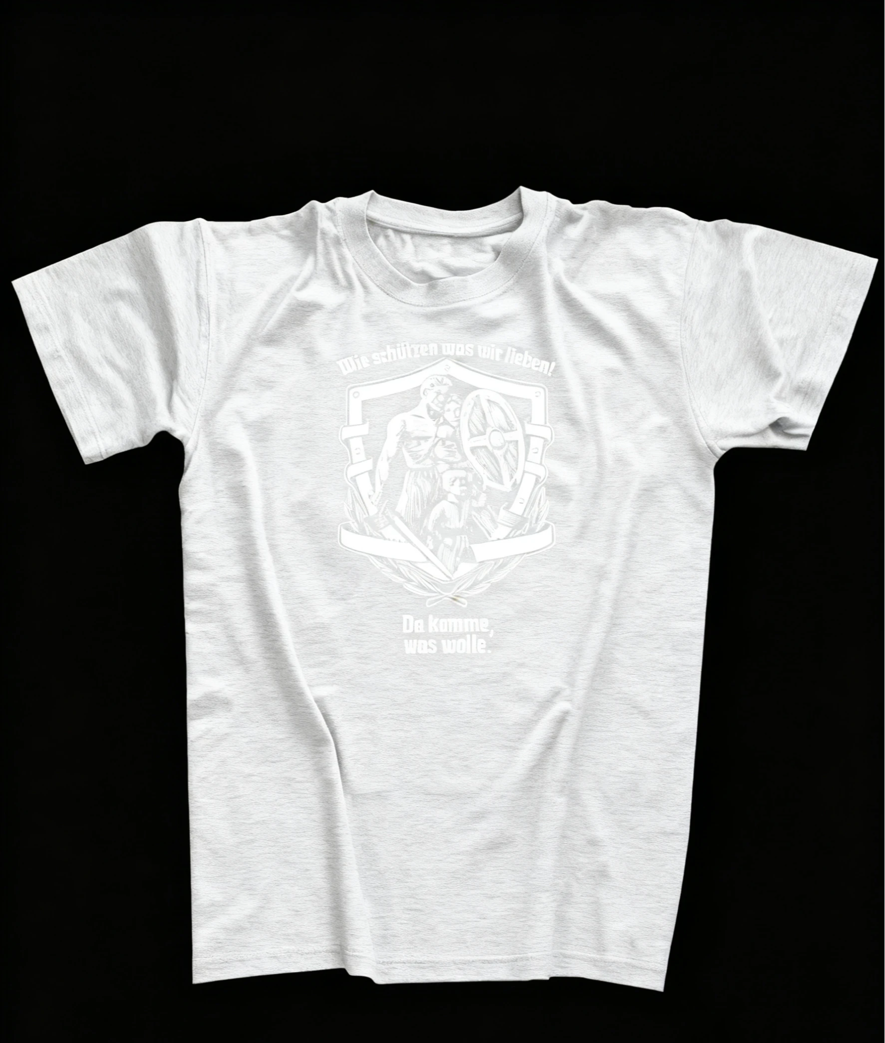 نحن نحمي ما نحبه. ألمانيا الولاء الشرف الأسرة تي شيرت 100% القطن س الرقبة الصيف قصيرة الأكمام عادية قميص رجالي