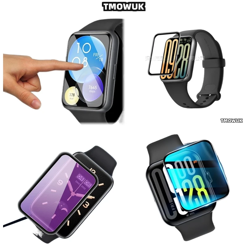 

For Xiaomi Band 4 - 10 Pro Flexible Soft Screen Protector Film PMMA Full Cover 3D Curved Anti - Scratch
