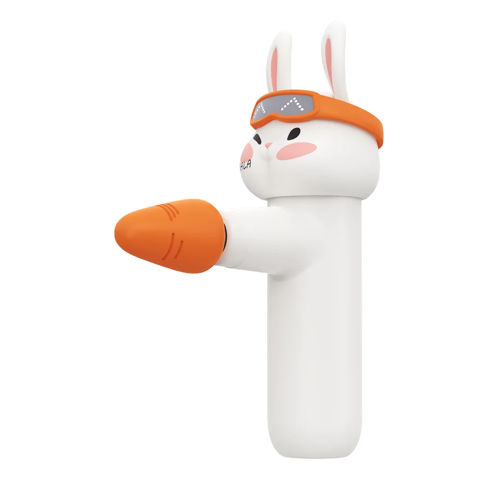 2025 Mini Electric Vibration Rabbit Massage Gun High Quality Deep Tissue Fascial Muscle Body Massager for Head Custom Logo