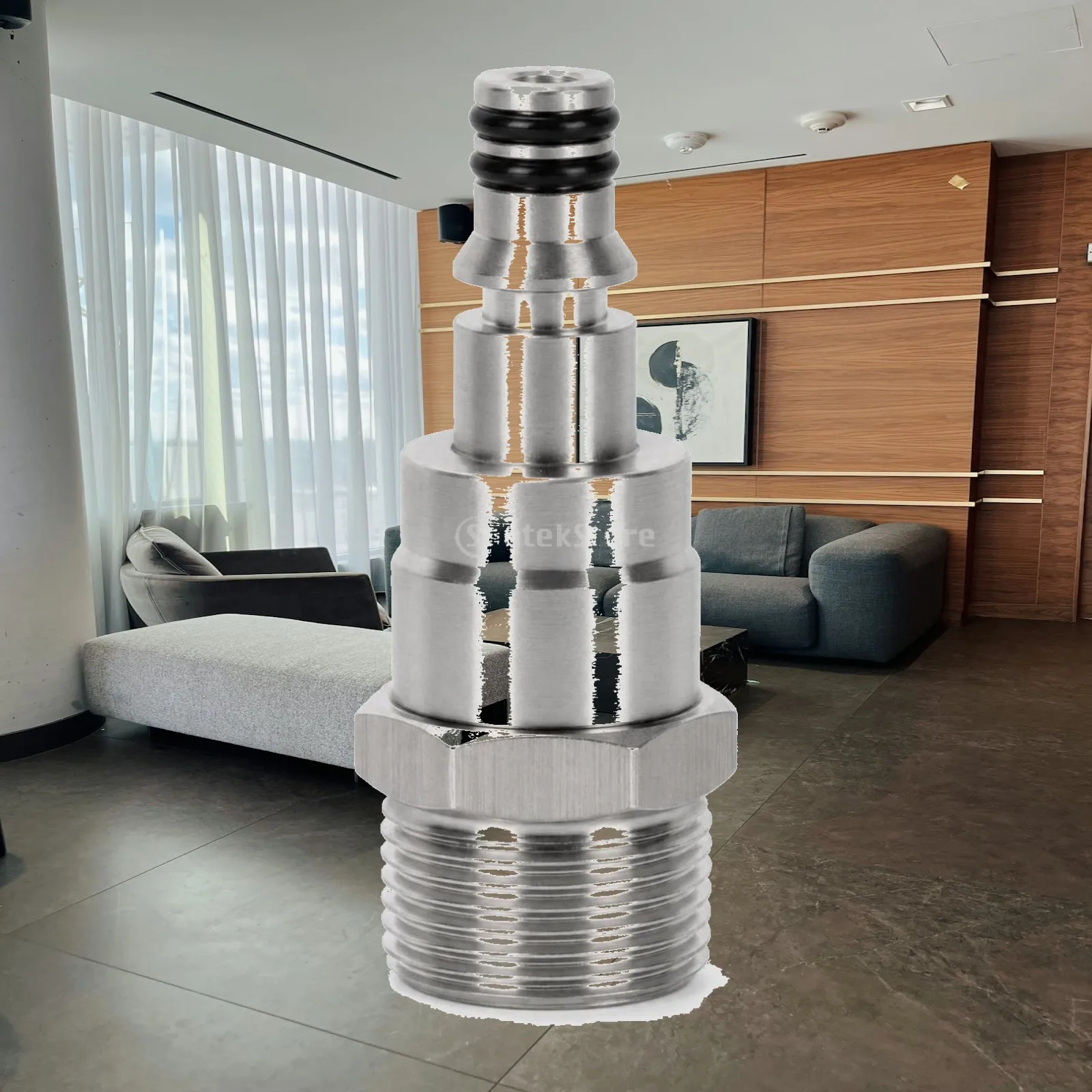 High Pressure Washer Hose Adapter Stainless Steel Swivel Connector 360 Degree Rotating Fitting for Pressure Washer and Water