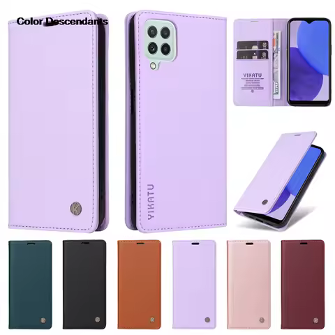 Flip Cover Leather Case For Samsung Galaxy A22 4G A225F Magnetic Wallet Bags For SAM A22 A22s 5G SM-A226B A22e Phone Cases Cover