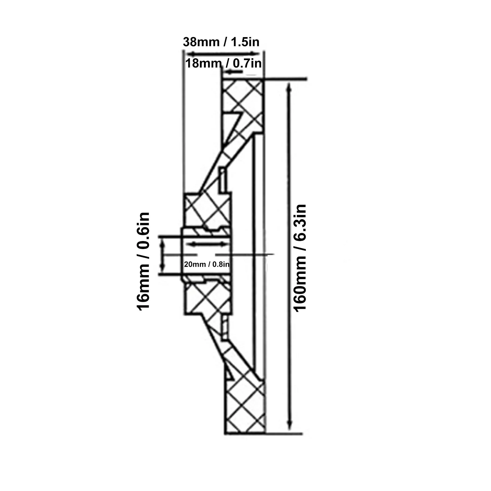16x160mm Lathe Hand Wheel with Detachable Handle Back Ripple Handwheel for Milling Grinding Machines