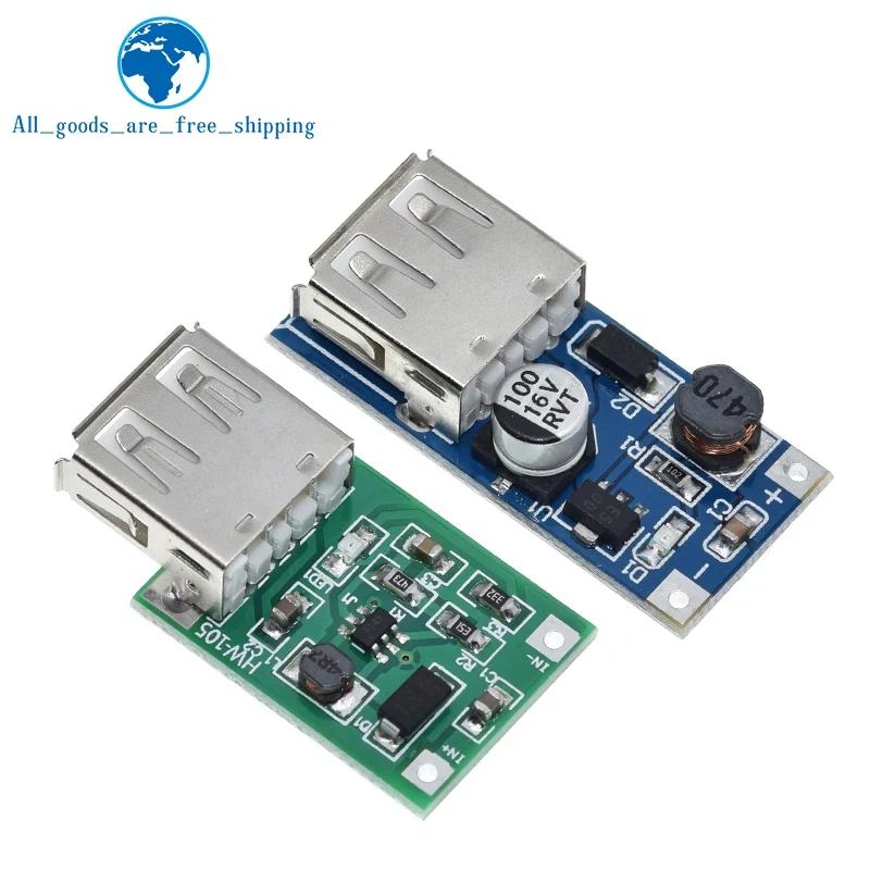 TZT 1/5PCS DC-DC Boost Module (0.9V ~ 5V) 600mA Boost Converter Step Up Module USB Mobile Power Boost Board TP4056 18650