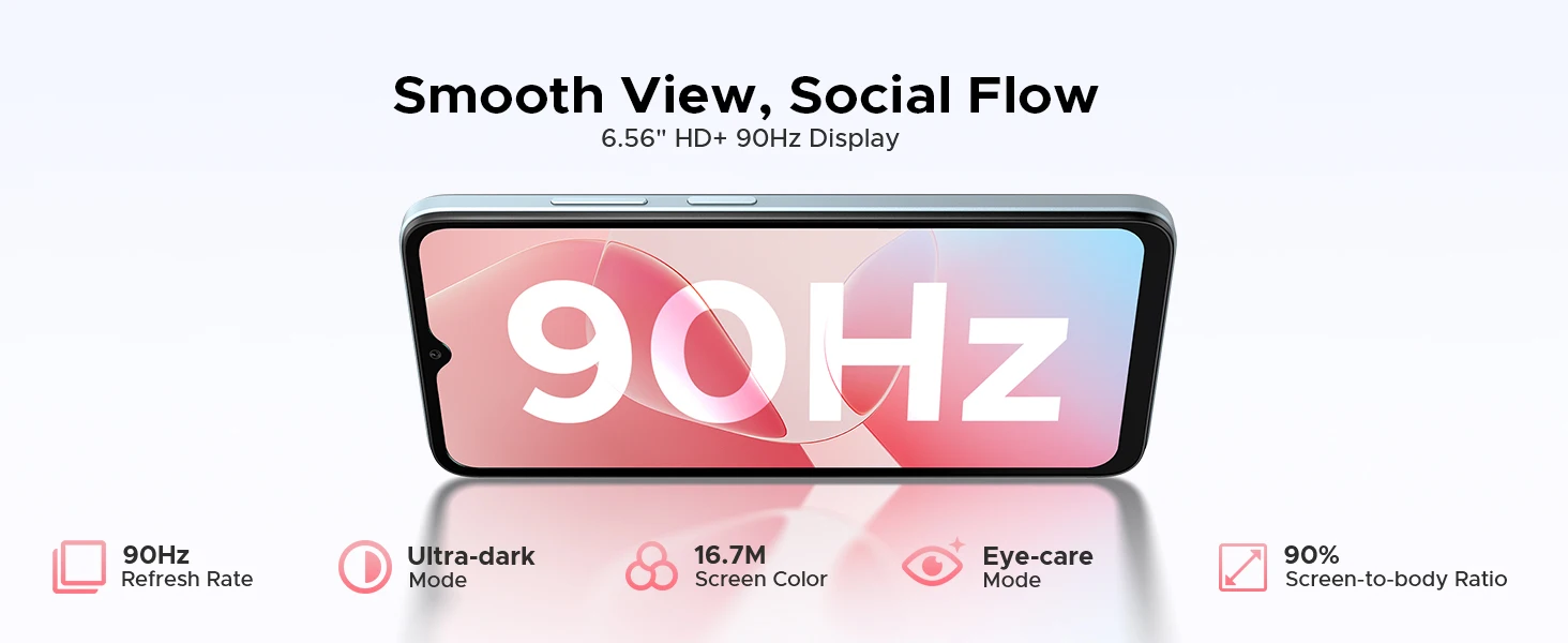 Doogee Note 60 Smartphone 6150Mah Battery 6.56'' Display 32Gb(3+29) 128Gb 13Mp Main Camera Unisoc T7225 Android 16 Mobile Phone