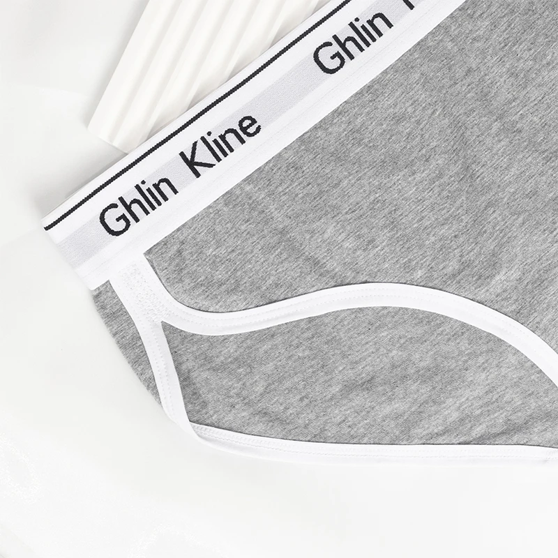 Women Fashion Underwear for Yoga Running Briefs 100% Cotton Seamless Panty for Female