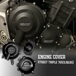 GBRacing Engine Protection Street Triple 765(S,R&RS) Engine Cover Motorcycle Protection Covers Protective Case Set 2017-2023