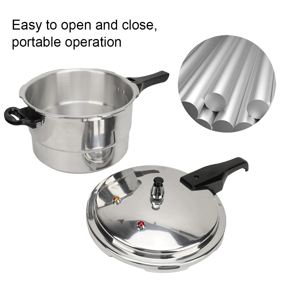 

Aluminum Pressure Cooker with Steaming Plate Aluminum Alloy Pressure Cooker Small Pressure Cooker for Gas Stove Induction Cooker