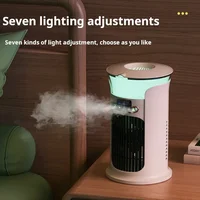 Ventilateur d'air froid portable de bureau USB, mini climatiseur multifonction pour usage domestique et refroidissement personnel 5