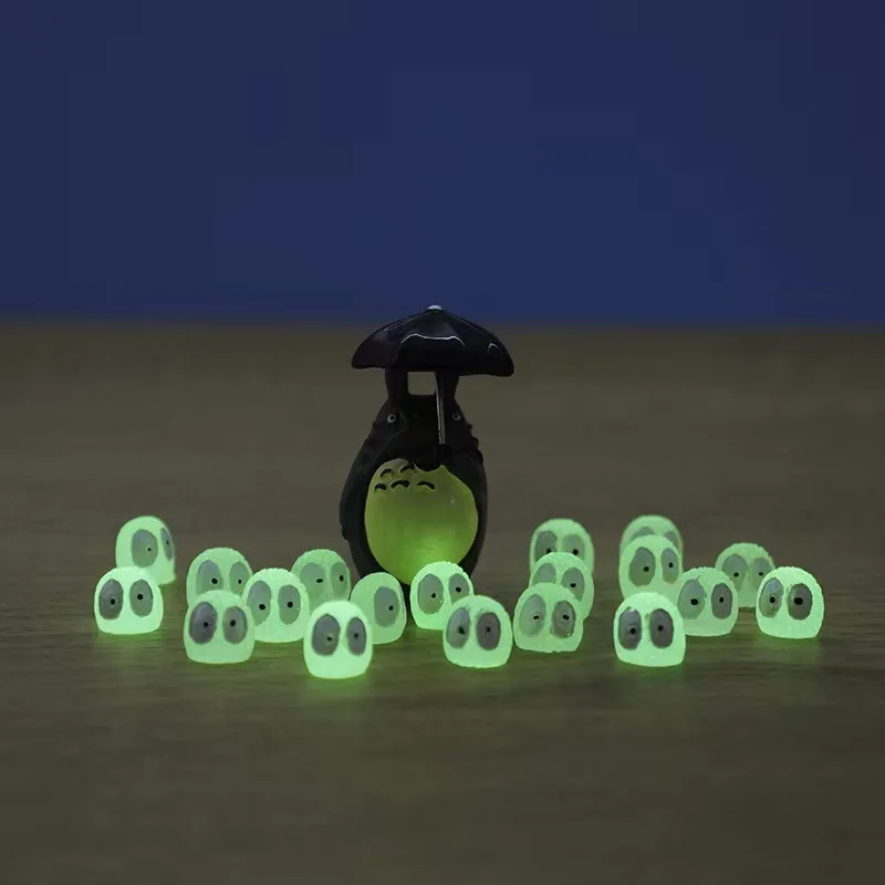 Aquarium Ornaments Luminous Ornament In Dark Alien Fish Decor Miniature Luminous Ghost Kit For Landscape Aquarium Decoration