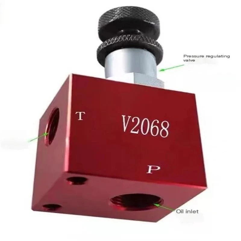 Hydraulic manual adjustable pressure relief valve threaded cartridge relief valve block lift lifting machine accessories