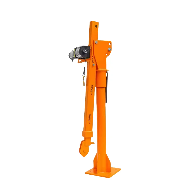 500kg 1000kg 2000kg Mini Hydraulic Electric Pickup Truck Crane Truck Mounted Small Lifting Crane for Sale