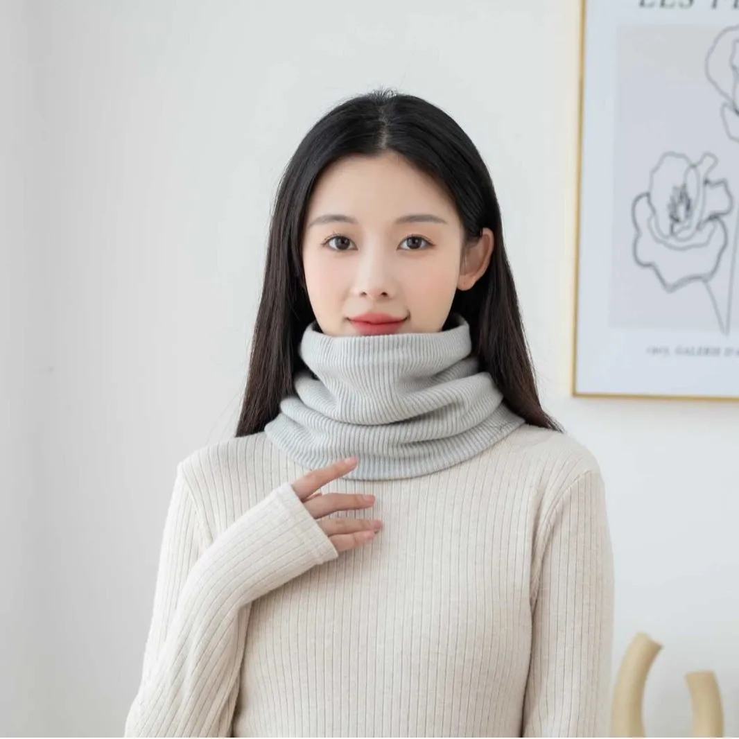 Cachecol de Cashmere Simples e Versátil para Mulheres, Quente e Tricotado para Primavera, Outono e Inverno