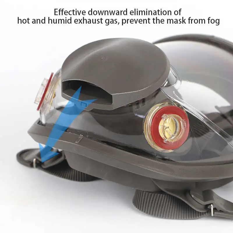 6800Anti-Fog Dustproof Full Face Gas Mask Painting Spraying Respirator 5N11 Filter 501 Adapter Holder Safety Work Formaldehyde