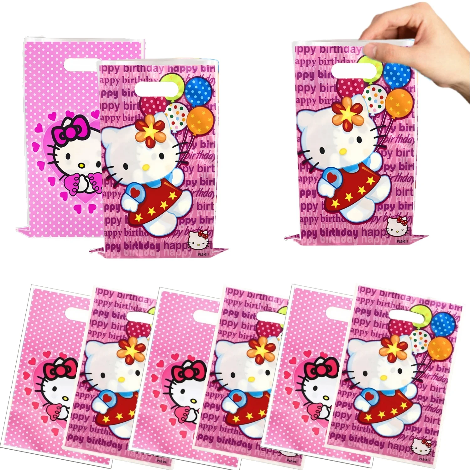 

Подарочные пакеты Hello Kitty, украшение для дня рождения, милая кошка, конфеты с ручкой, сумка для девочек, игрушки, подарки для вечеринок