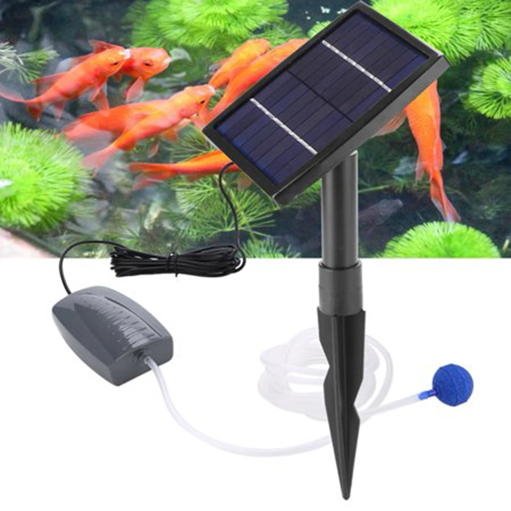 Solar Powered Pond Oxygenator Air Stone Oxygen Aerator Solar Powered Pond Oxygenator  Garden Solar Powered