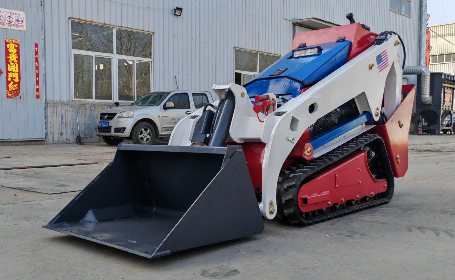 V-1000 CE Epa Engine Die sel inoler Mini Skid Steer Loader dreams achment avec Track