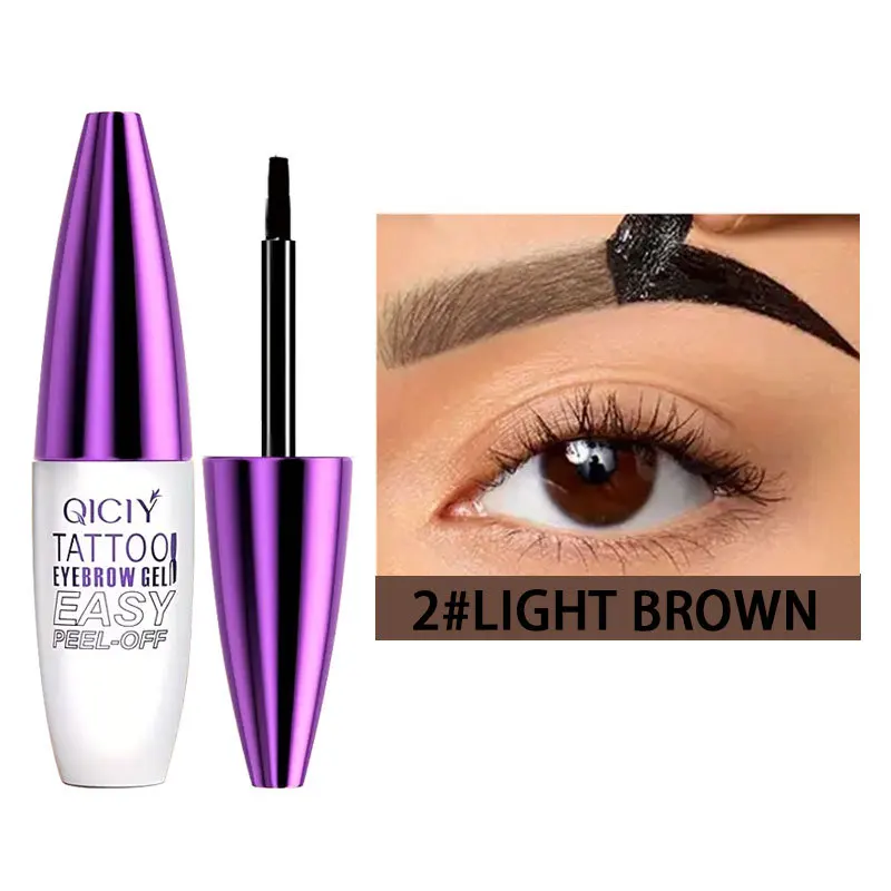 Crème de teinture pour sourcils, crayon à sourcils Semi-Permanent, imperméable et résistant à la sueur, cosmétiques naturels longue durée