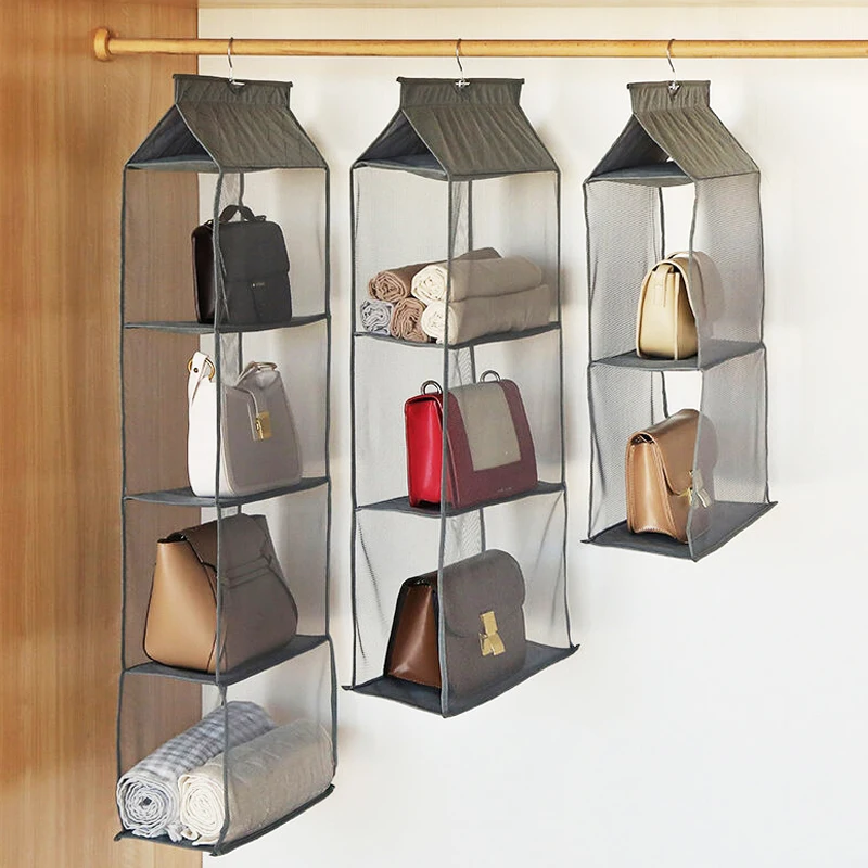 handbag storage hanging bag Organizer Wardrobe Closet Storage Transparent Three-dimensional Home Organization hanging bag