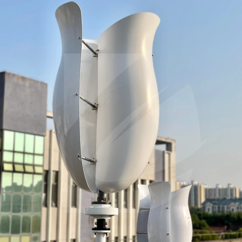 China Factory Vertical Axis Maglev Wind Turbine Generator 5000w 5KW 24v 48v 3 Blades Free Energy For Homeuse Windmills Low RPM