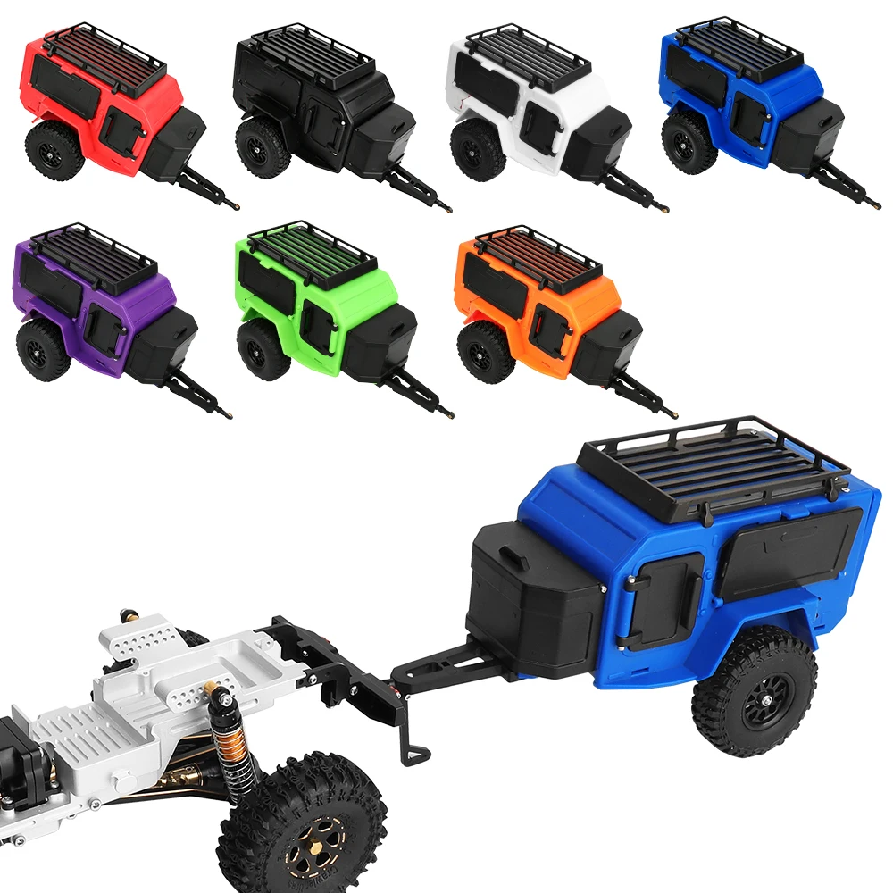 

Plastic Trailer With Body Shell For 1/18 Traxxas TRX4M RC Crawler Upgrade Parts