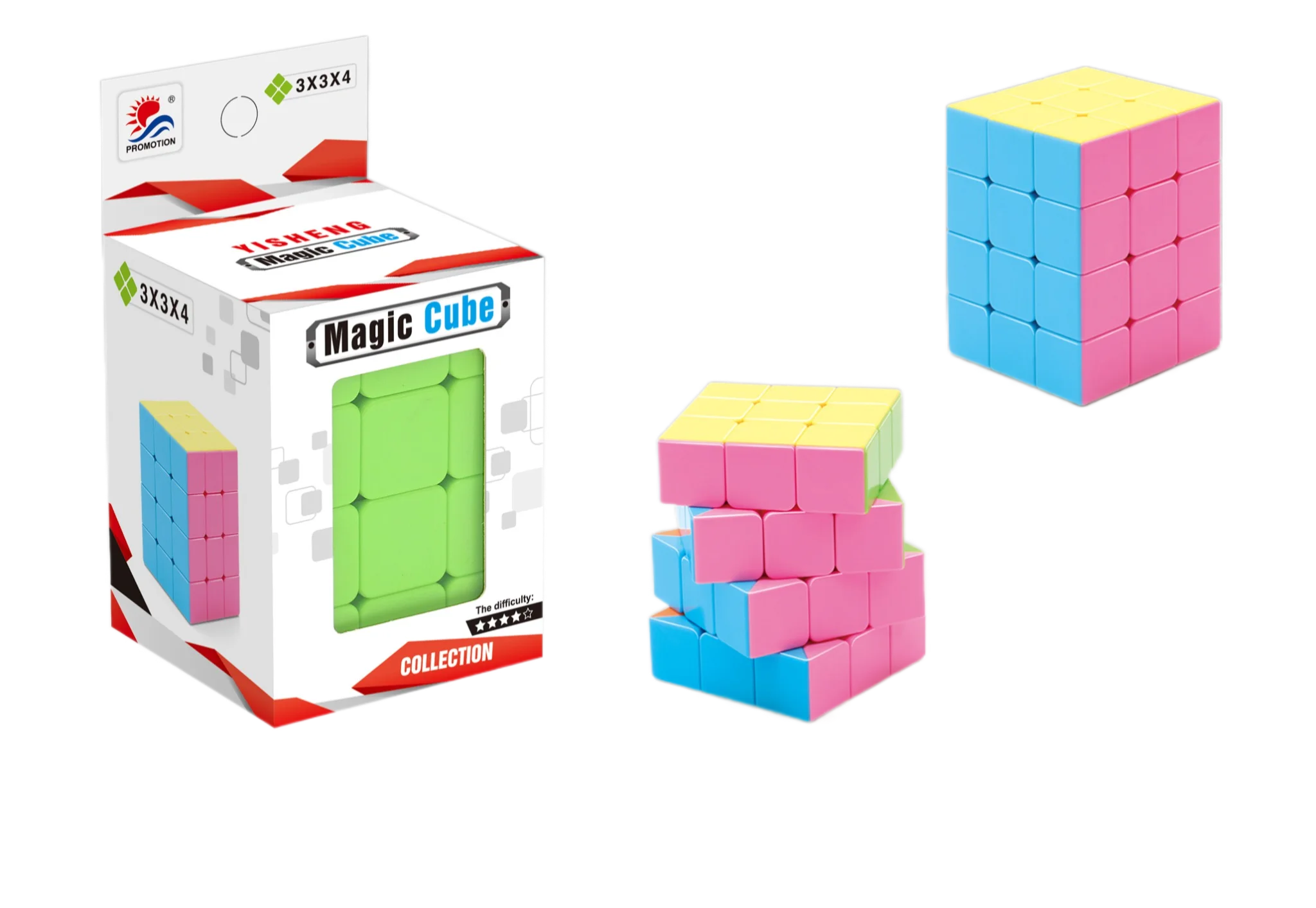 Yisheng Magische Kubus Puzzel Speelgoed 3x3x4 & 2x3x3 & 2x2x3 Goud Zilver Spiegel Cilinder As Windmolen Fisher Speed Cube Voor Kinderen Volwassenen