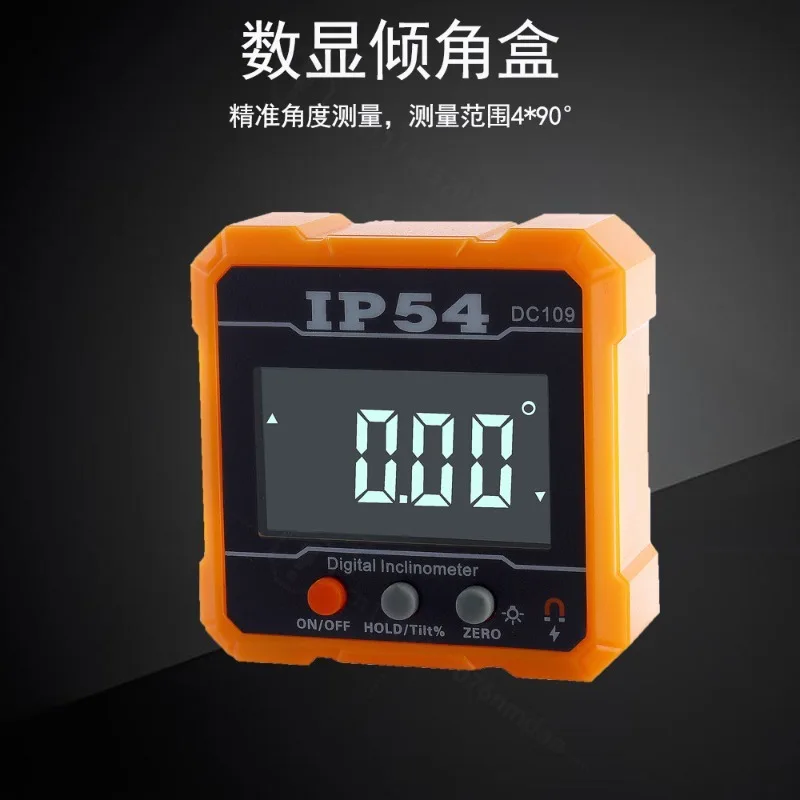 Mini Digital Magnetic Inclinometer Box Digital Angle Finder Protractor Precision Workshop Measuring Tool