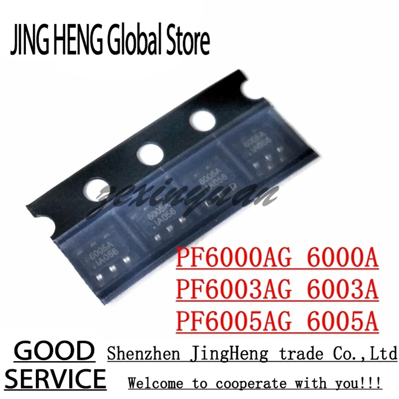 10 sztuk 100% nowy oryginalny PF6000AG PF6003AG PF6005AG 6000A 6003A 6005A SOT23-6 SMD power chip IC