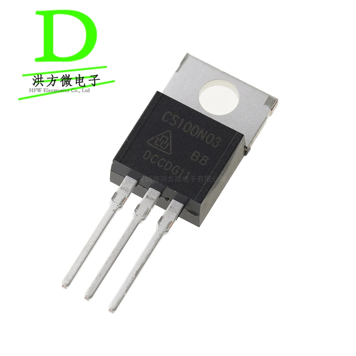 10PCS CRMICRO Brand MOSFET N-CHANNEL CS100N03B8 TO-220 30V 100A