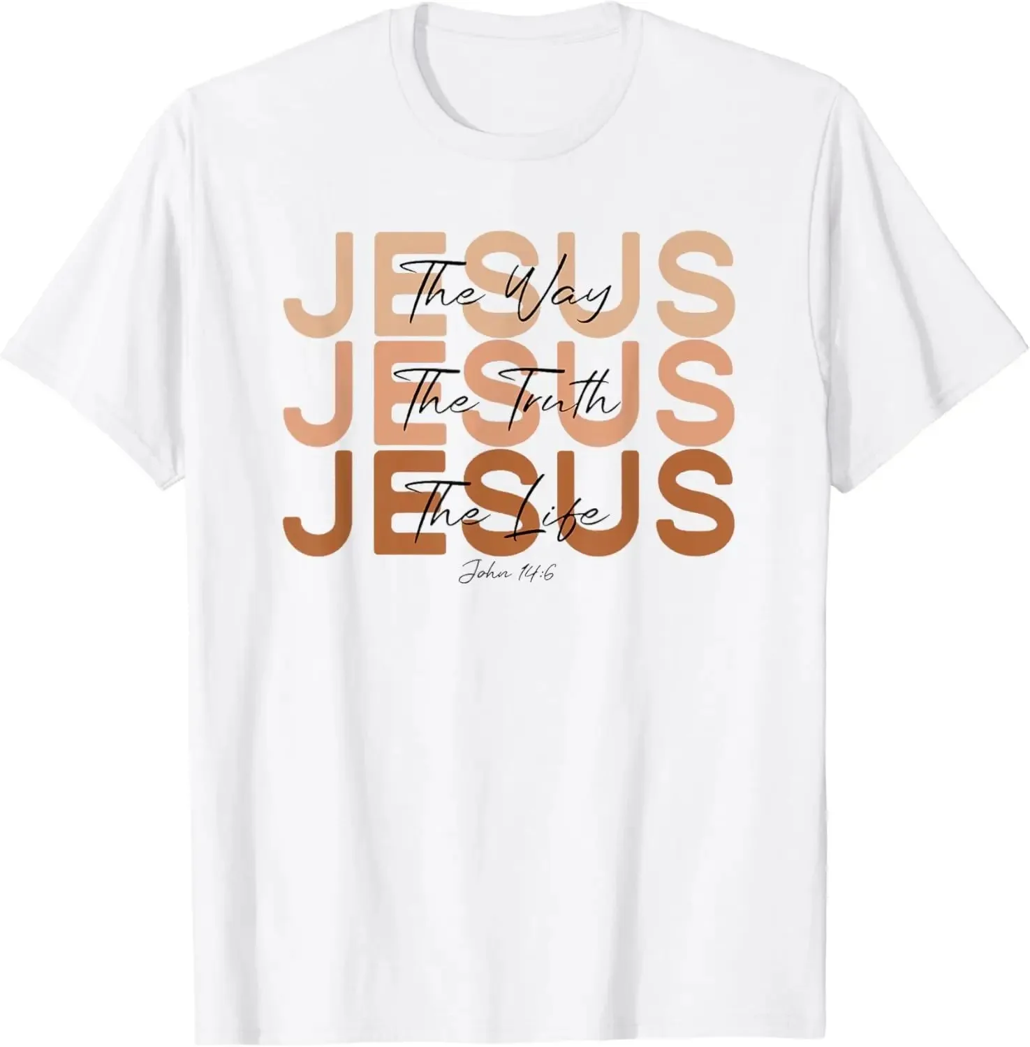 Christian T Shirt Frauen Männer Kinder Jesus Der Weg Wahrheit Leben T-Shirt Grafik T Shirts Vintage T Shirt Camisetas
