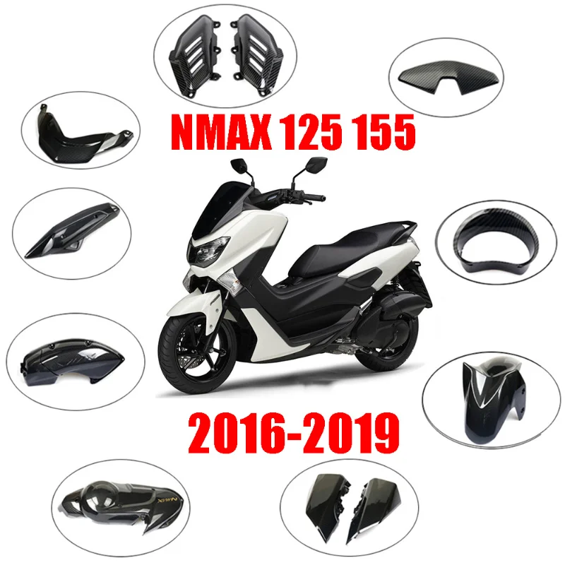 

For Yamaha NMAX155 Motorcycle Modified Exterior Trim Fiber Shell 2016-2019 Mud Cover