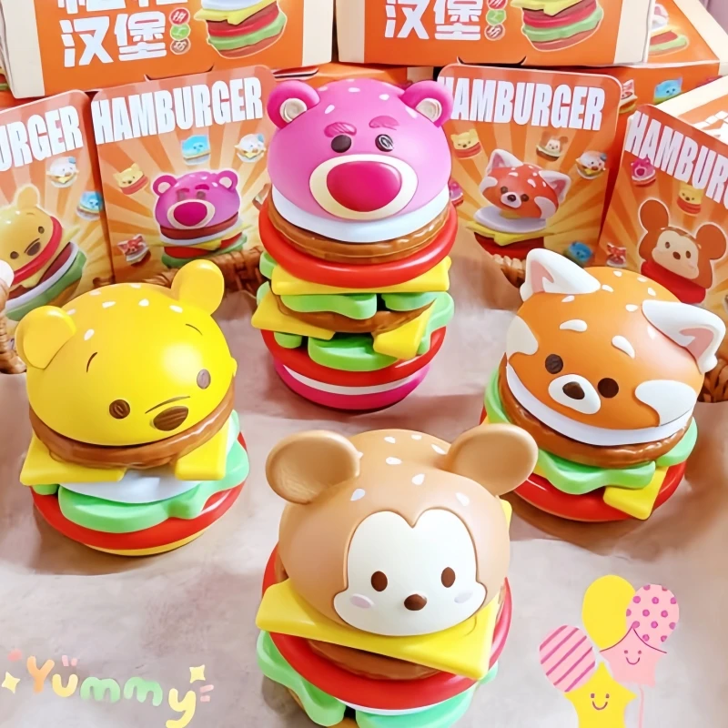 

New Disney Songsong Burger Puzzle Multiplayer Interactive Desktop Game Thinking Training Trendy Play Ornament Blind Box