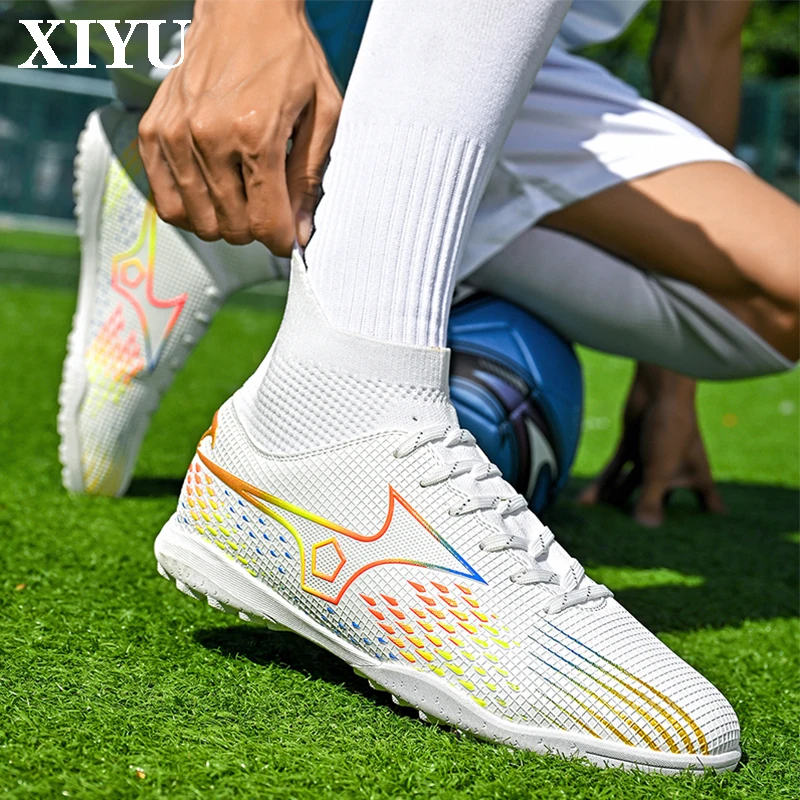 

XIYU Men's New Competition Football Shoes Hot Selling Sports Shoes Mid-cut High-quality Non-slip FG/TF Indoor Futsal Shoes