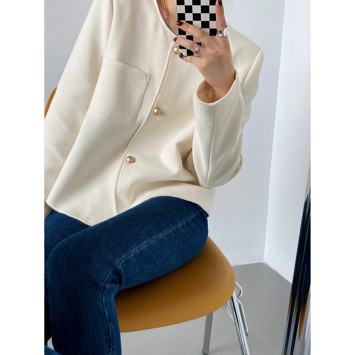 Women Autumn Jacket Coat Fashion Long Sleeve Tops Single Button Vintage Jackets Coat Tops For Women New In Outerwears