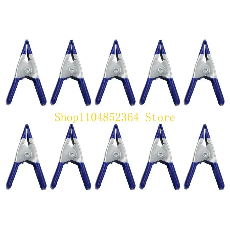 

652F 10Pieces Metal A-shaped Clip 2 Inch Spring Clamps Woodworking Grip Powerful Tools Fixed Clamps Home Crafts Repair Tool